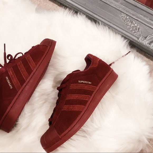 burgundy suede adidas